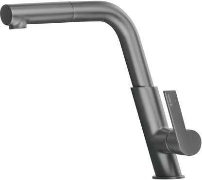 DEANTE Silia Küchenarmatur mit ausziehbarem Auslauf // Titanium // BQS - D73M erhältlich bei Twoda Shop