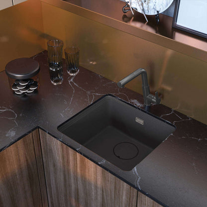 DEANTE Silia Küchenarmatur mit ausziehbarem Auslauf // Titanium // BQS - D73M erhältlich bei Twoda Shop