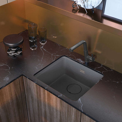 DEANTE Silia Küchenarmatur mit ausziehbarem Auslauf // Titanium // BQS - D73M erhältlich bei Twoda Shop