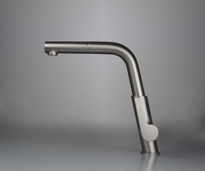 DEANTE Silia Küchenarmatur mit ausziehbarem Auslauf // Titanium // BQS - D73M erhältlich bei Twoda Shop