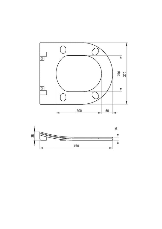 DEANTE Silia Slim - Toilettensitz mit Absenkautomatik // Weiß // CDL - 6SOZ erhältlich bei Twoda Shop