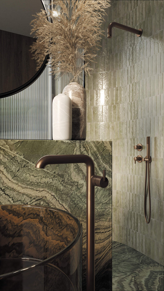 DEANTE Silia Unterputz - Duschset mit Handbrause // gebürstete Bronze // NQS - C9XK erhältlich bei Twoda Shop