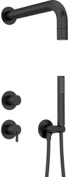 DEANTE Silia concealed shower set with hand shower // Nero // NQS_N9XK 