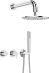 DEANTE Silia concealed shower set with hand shower - round, horizontal // chrome // NQS-00YK 