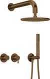 DEANTE Silia Concealed Shower Set with Hand Shower - Round, Horizontal // Brushed Bronze // NQS-C0YK 