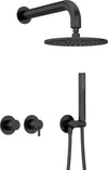 DEANTE Silia concealed shower set with hand shower - round, horizontal // Nero // NQS-N0YK 