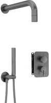 DEANTE Silia Unterputz-Duschset mit Mischbox und Duschkopf // Titanium // BXYZDQSM