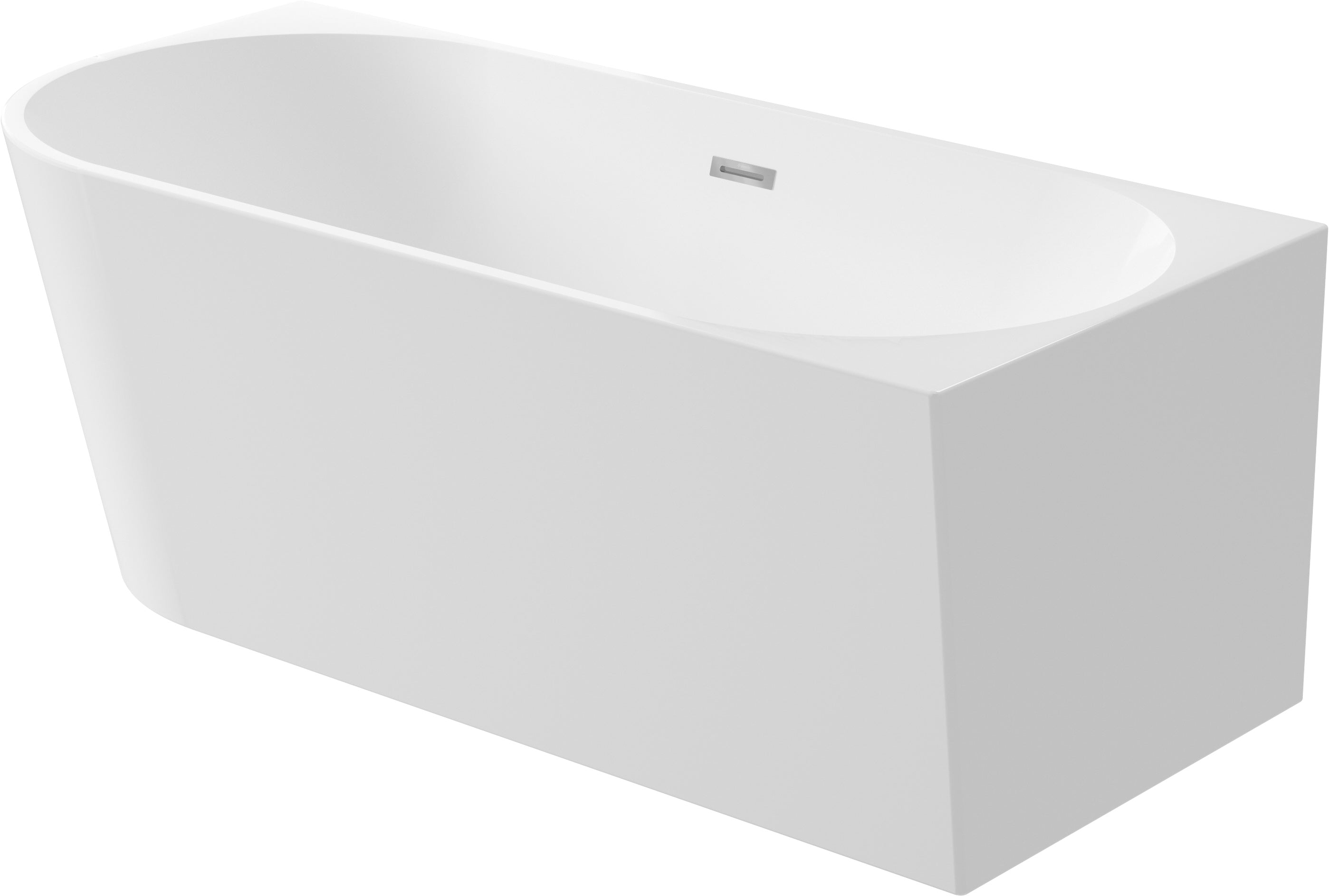 DEANTE Silia Wand - oder Freistehende Badewanne - Rechts - 150 cm // Weiß // KDS - 015P erhältlich bei Twoda Shop
