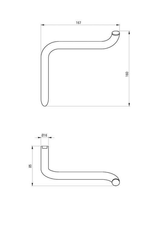DEANTE Silia Wandhalter für Toilettenpapier // gebürstete Bronze // ADI - C211 erhältlich bei Twoda Shop