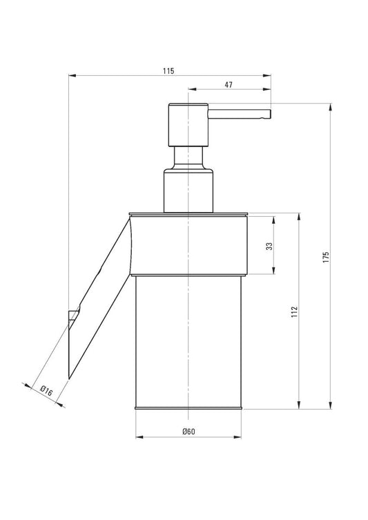 DEANTE Silia Wandmontierter Seifenspender // gebürsteter Stahl // ADI - F421 erhältlich bei Twoda Shop