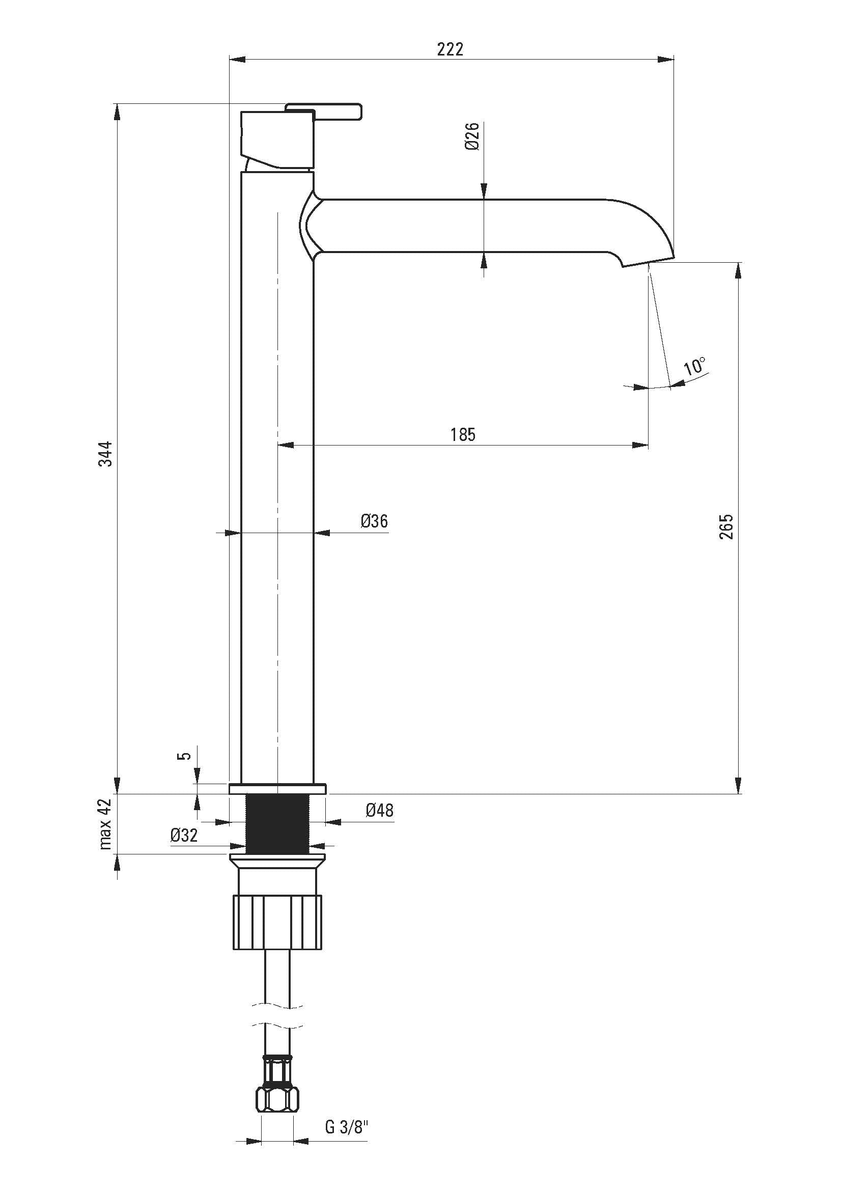 DEANTE Silia Waschtischarmatur // gebürstete Bronze // BQS - C20M erhältlich bei Twoda Shop