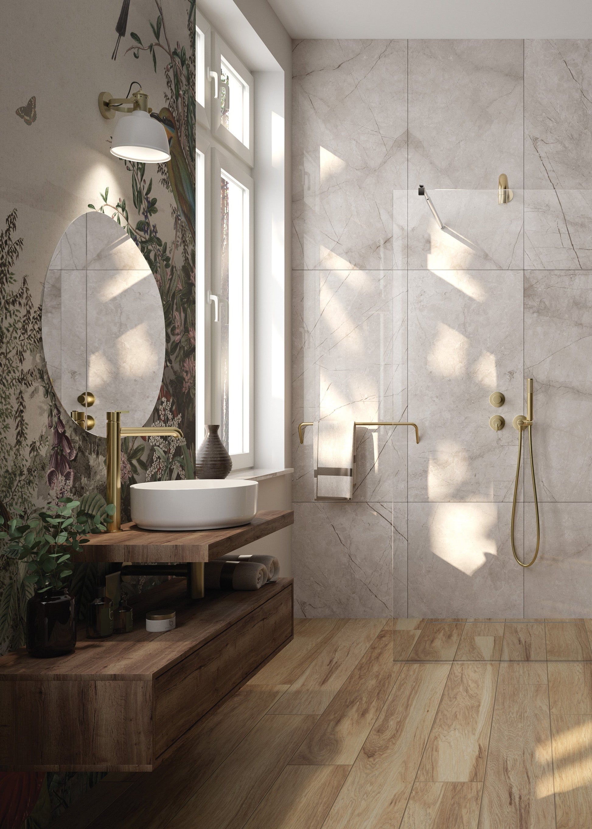 DEANTE Silia Waschtischarmatur hoch // gebürstetes Gold // BQS - R20K erhältlich bei Twoda Shop