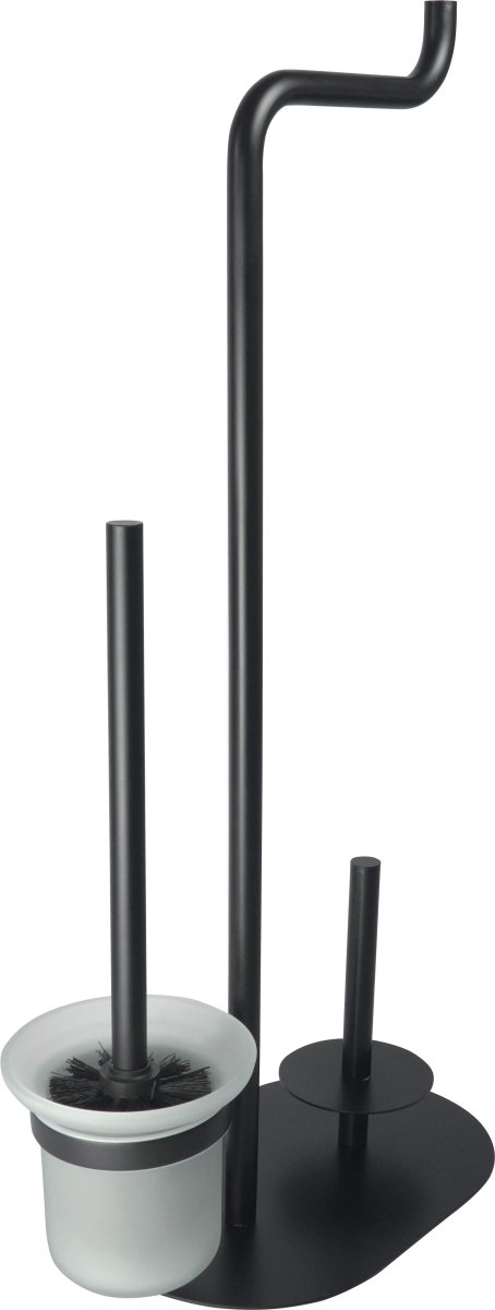 DEANTE Silia WC - Papierhalter 3 - in - 1 mit Ablage und Bürstenhalter // Nero // ADI - N732 erhältlich bei Twoda Shop