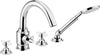 DEANTE Temisto 4-hole bath mixer with shower set // Chrome // BQT-014D