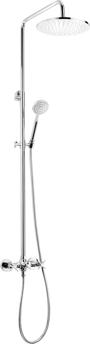 DEANTE Temisto Duschsystem mit Regenbrause // Chrom // NAC - 04QT erhältlich bei Twoda Shop