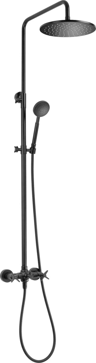 DEANTE Temisto Duschsystem mit Regenbrause // Nero // NAC - N4QT erhältlich bei Twoda Shop