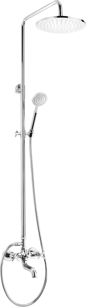 DEANTE Temisto Duschsystem mit Wannenarmatur // Chrom // NAC - 01QT erhältlich bei Twoda Shop