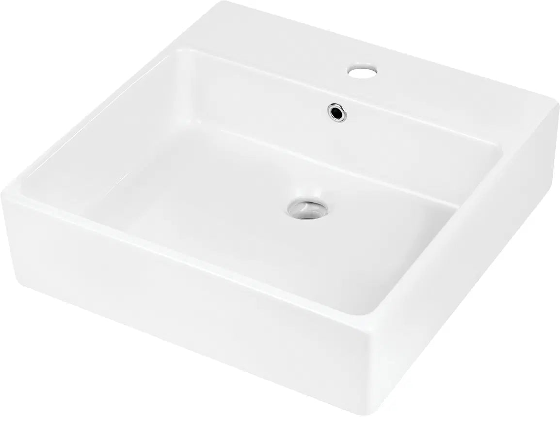 DEANTE Temisto Keramik - Waschbecken zur Aufsatz - oder Wandmontage // Weiß // CDT - 6U5S erhältlich bei Twoda Shop