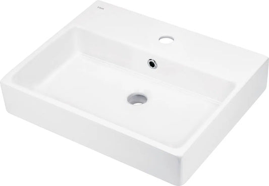 DEANTE Temisto Keramikwaschbecken zur Aufsatz - oder Wandmontage - 50 x 40 cm // Weiß // CDT - 6U4S erhältlich bei Twoda Shop
