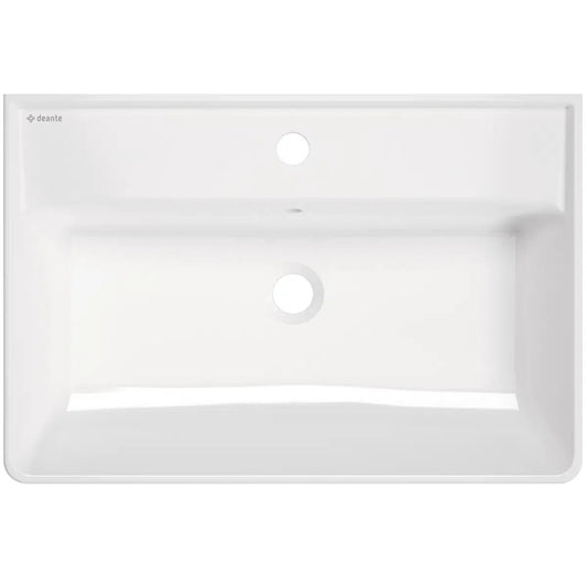 DEANTE Temisto Keramikwaschbecken zur Aufsatz - oder Wandmontage - 61 x 41 cm // Weiß // CDT - 6U7S erhältlich bei Twoda Shop
