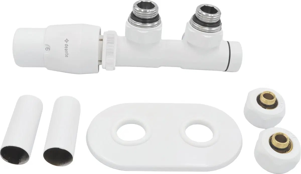 DEANTE Thermostatventil für Badheizkörper – links // Bianco // AGI - AZL1 erhältlich bei Twoda Shop