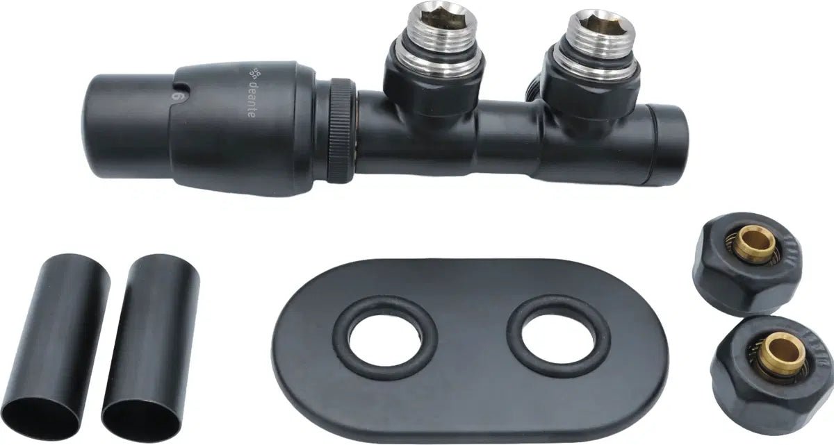 DEANTE Thermostatventil für Badheizkörper – links // Titan Matt // AGI - DZL1 erhältlich bei Twoda Shop