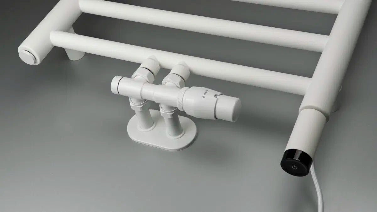 DEANTE Thermostatventil für Badheizkörper – rechts // Bianco // AGI - AZP1 erhältlich bei Twoda Shop