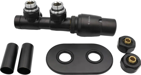 DEANTE Thermostatventil für Badheizkörper – rechts // Nero // AGI - NZP1 erhältlich bei Twoda Shop